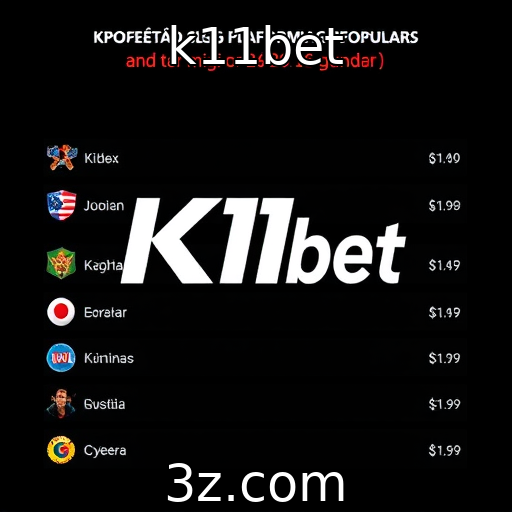k11bet | Análise das preferências de jogadores em plataformas de streaming